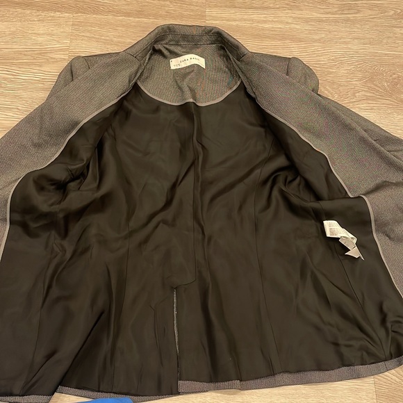 Zara shiny cinched waist blazer Sz Small - Picture 9 of 9
